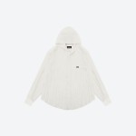 Striped Hooded Long-Sleeve Shirt